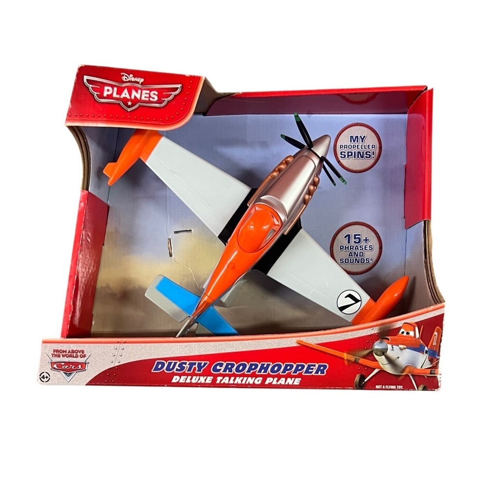 Dusty Crophopper Deluxe Talking Plane Toy Mattel Disney Planes